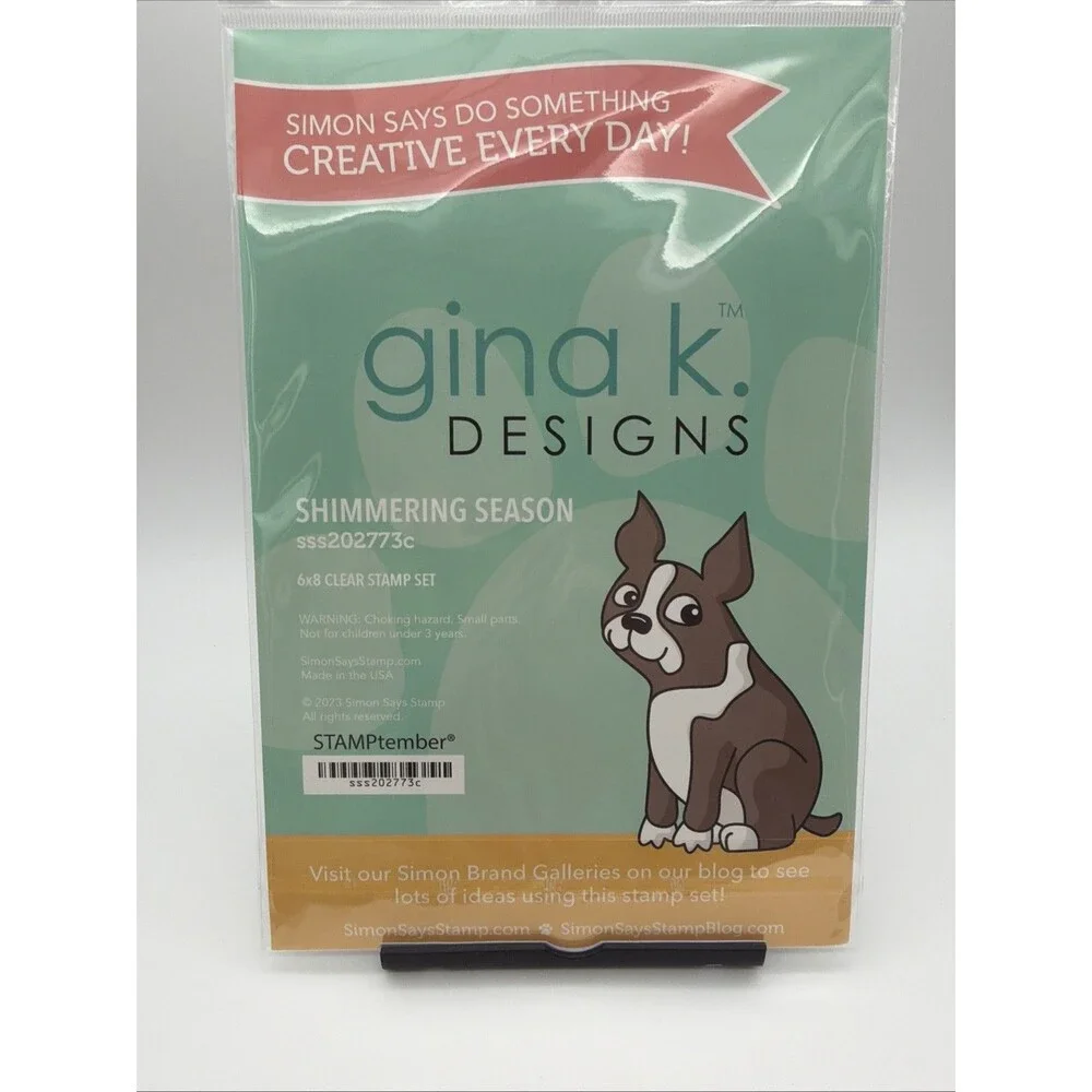2023 Gina K Stamptember Stamps Shimmering Season 6x8 limited edition